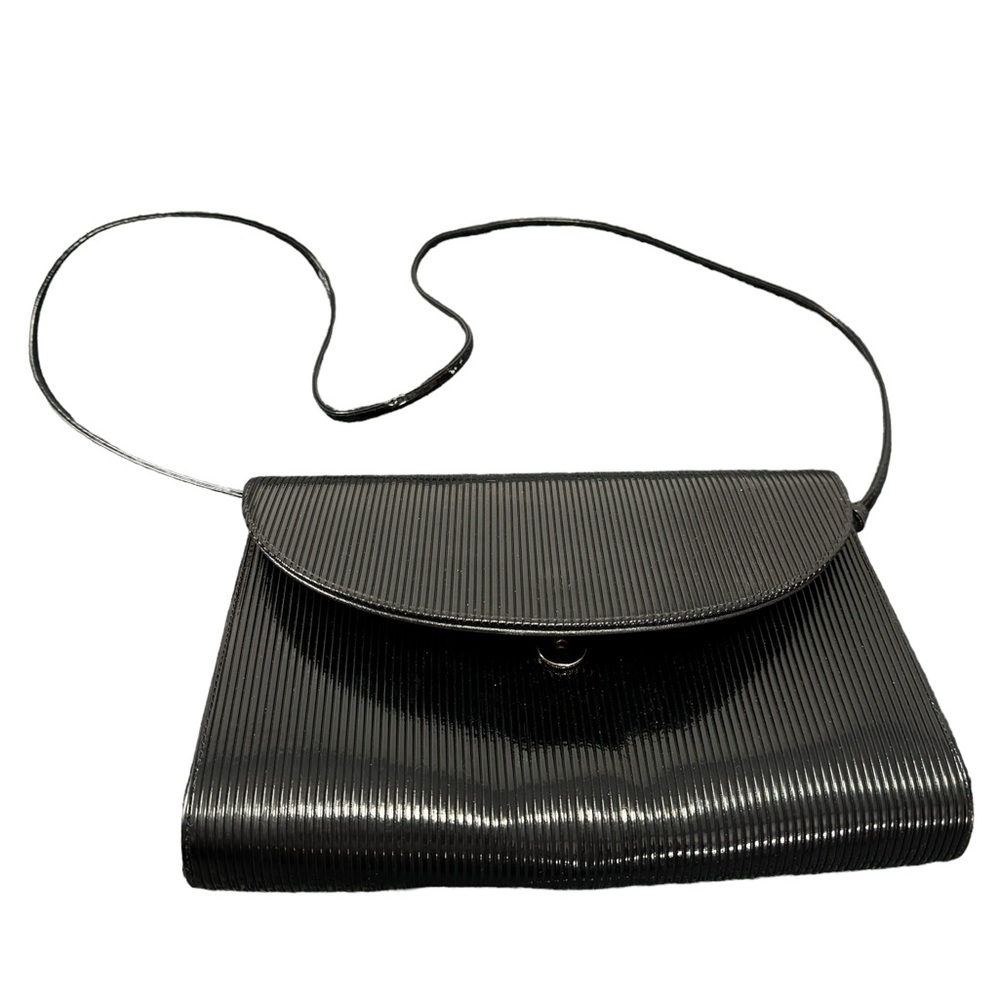 Vintage Koret Black Patent Convertible Shoulder Bag. VGUC